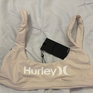 Hurley Women's Beige Sports Bra/ Swim Top